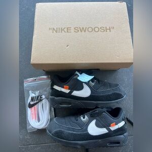 Virgil Abloh Nike Off White Air Max 90 toddler kids sneakers shoes